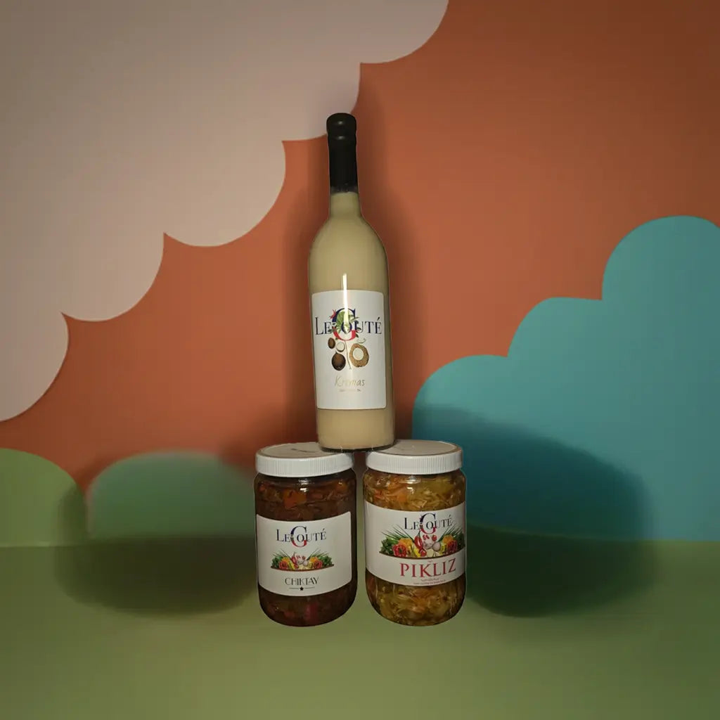 Bundle of 3 Items: Cremas, Pickles, Chiktay Aranso Le Gouté Natural Spice