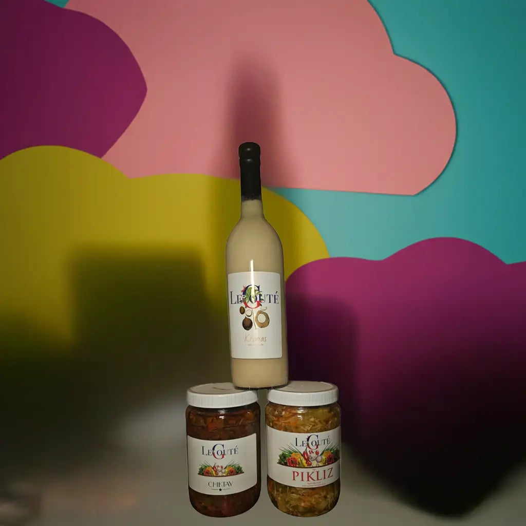Bundle of 3 Items: Cremas, Pickles, Chiktay Aranso Le Gouté Natural Spice