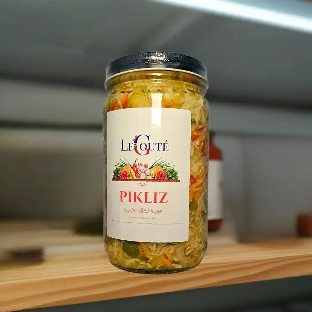 Haitian Pikliz, Pikliz Ayisyen, Haiti Pickles. 32 Oz XL (Bon bagay) Le Gouté Natural Spice