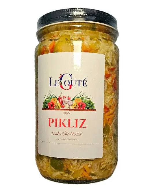 Haitian Pikliz, Pikliz Ayisyen, Haiti Pickles. 32 Oz XL (Bon bagay) - Le Gouté Natural Spice