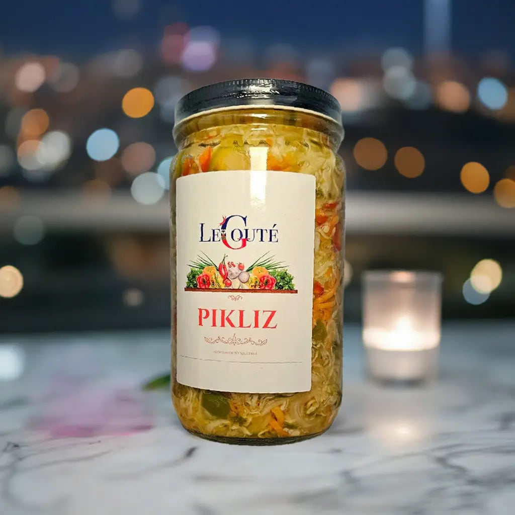 Haitian Pikliz, Pikliz Ayisyen, Haiti Pickles. 32 Oz XL (Bon bagay) Le Gouté Natural Spice