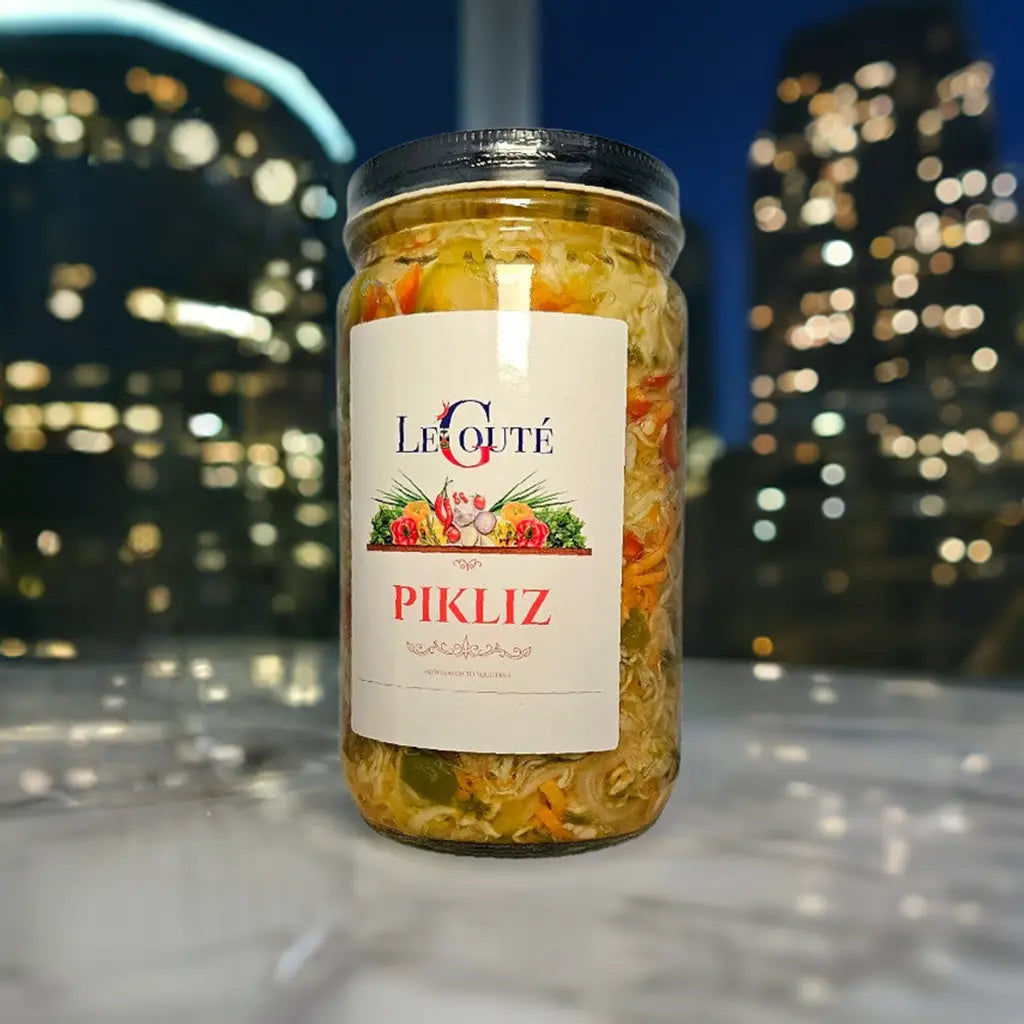 Haitian Pikliz, Pikliz Ayisyen, Haiti Pickles. 32 Oz XL (Bon bagay) Le Gouté Natural Spice