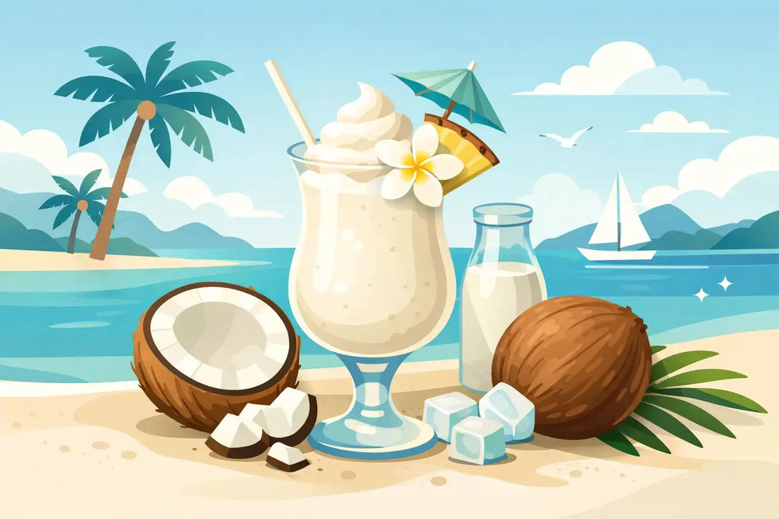 Caribbean Coconut Cream Drink, Made with Care