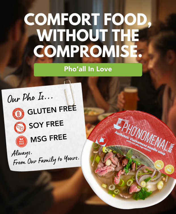 Pho’nomenal Bowl Instant Beef Pho (Case of 6 Bowls) PHO'NOMENAL FOODS