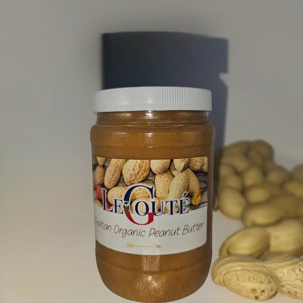 Organic Peanut Butter (Manba) Haiti 32 OZ XL size (Original). Le Gouté Natural Spice