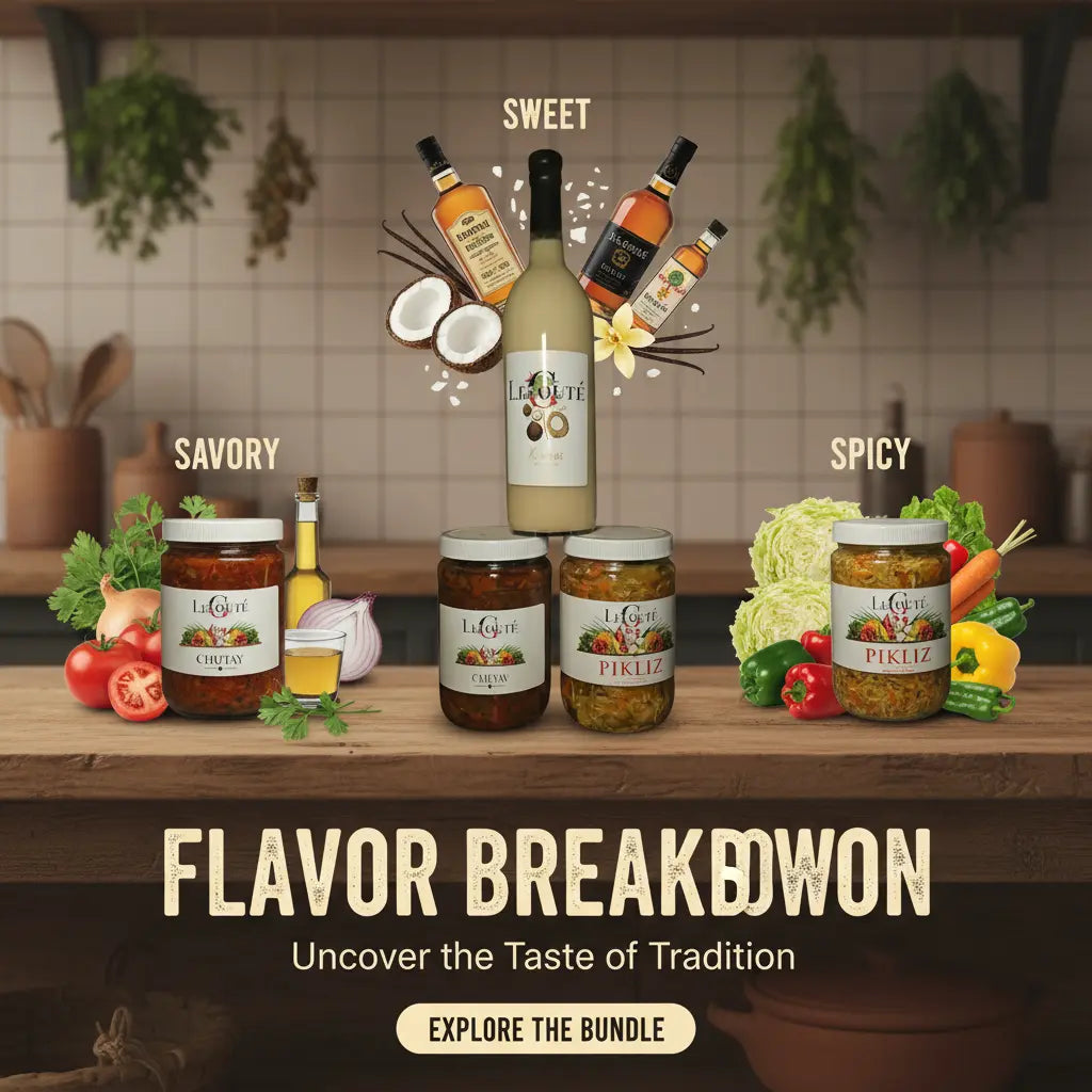 Bundle of 3 Items: Cremas, Pickles, Chiktay Aranso Le Gouté Natural Spice