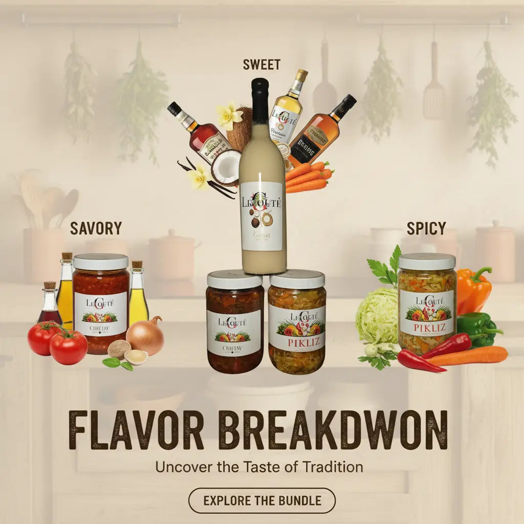 Bundle of 3 Items: Cremas, Pickles, Chiktay Aranso Le Gouté Natural Spice