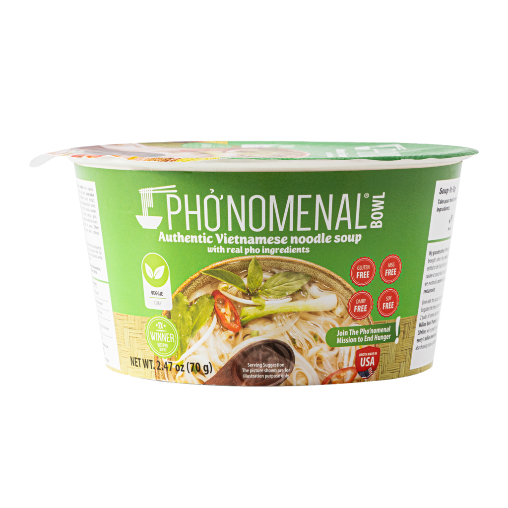 Pho’nomenal Bowl Instant Veggie Pho (Case of 6 Bowls) PHO'NOMENAL FOODS