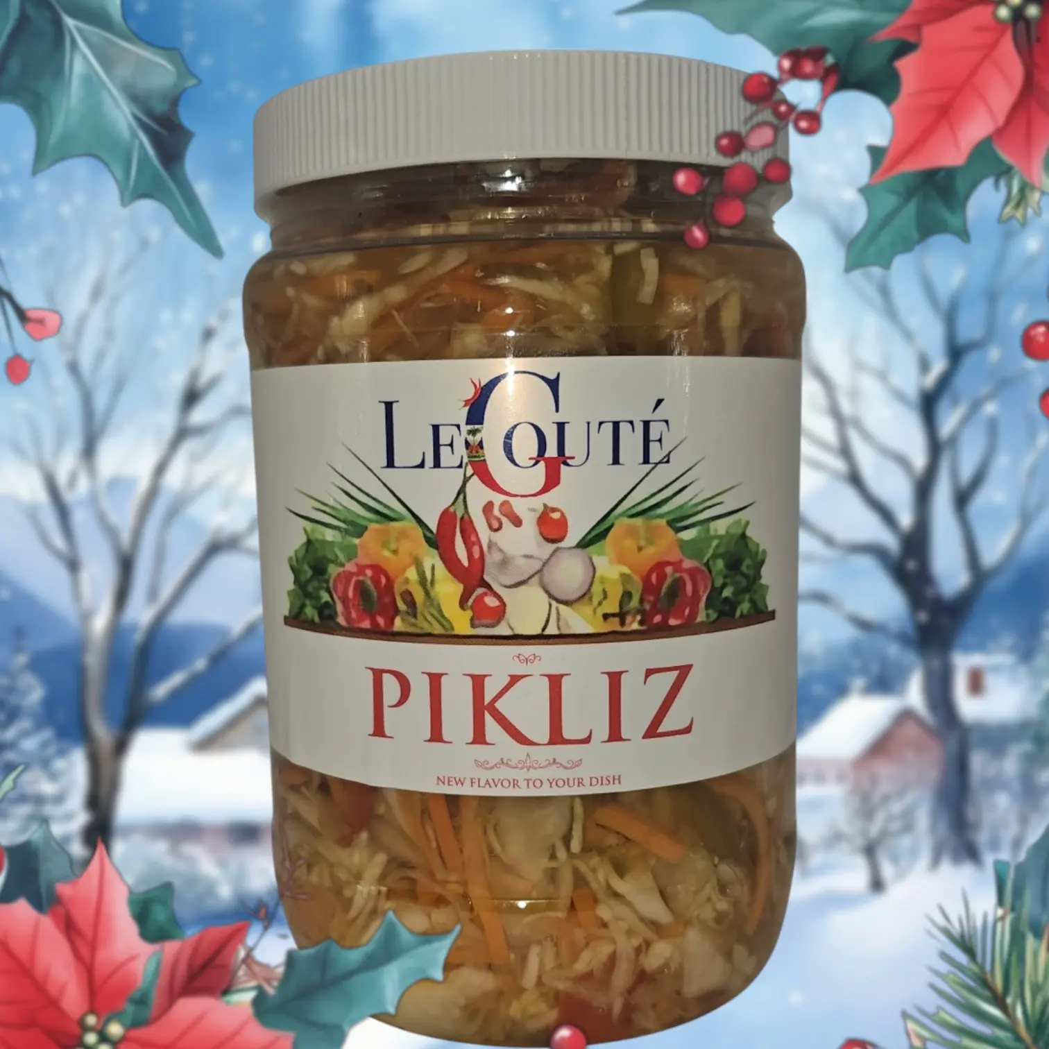 Haitian Pickles, Haitian Pickles, Haitian Pickles. 32 Oz XL (Good deal). Price including sales tax and shipping - Le Gouté Natural Spice