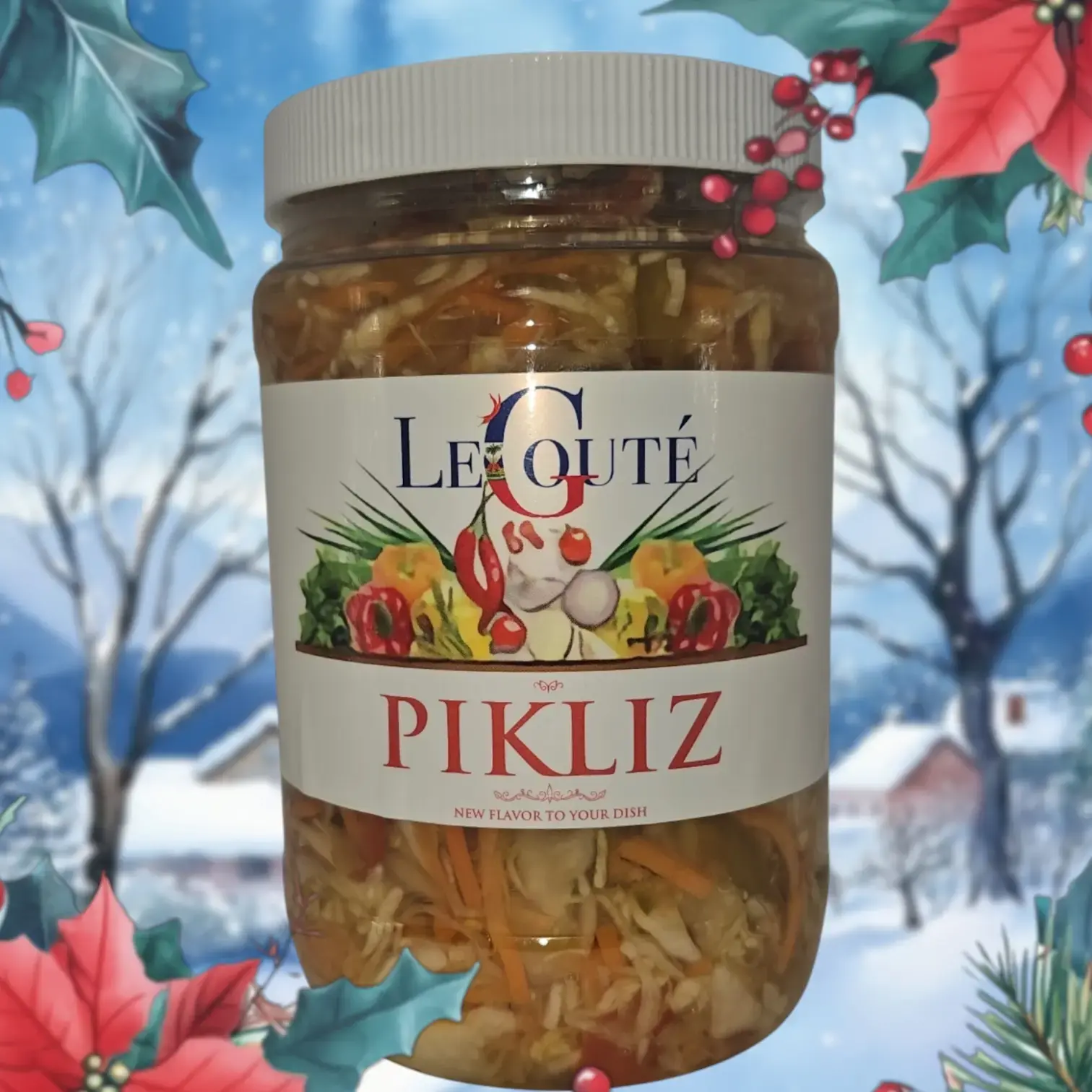 Haitian Pickles, Haitian Pickles, Haitian Pickles. 32 Oz XL (Good deal). Price including sales tax and shipping - Le Gouté Natural Spice