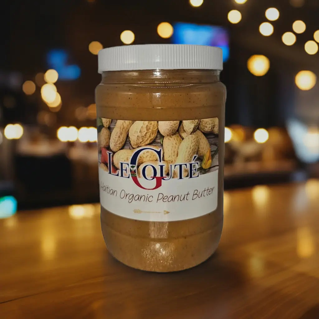 Organic Peanut Butter (Manba) Haiti 32 OZ XL size (Original). Le Gouté Natural Spice