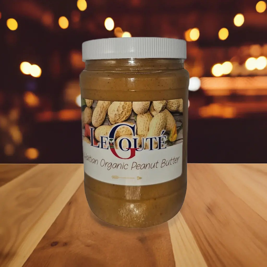 Organic Peanut Butter (Manba) Haiti 32 OZ XL size (Original). Le Gouté Natural Spice