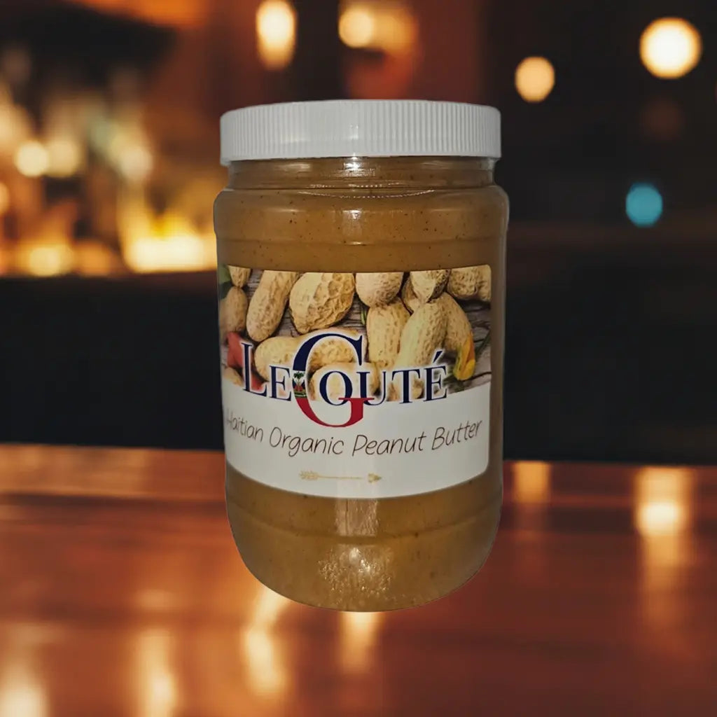 Organic Peanut Butter (Manba) Haiti 32 OZ XL size (Original). Le Gouté Natural Spice