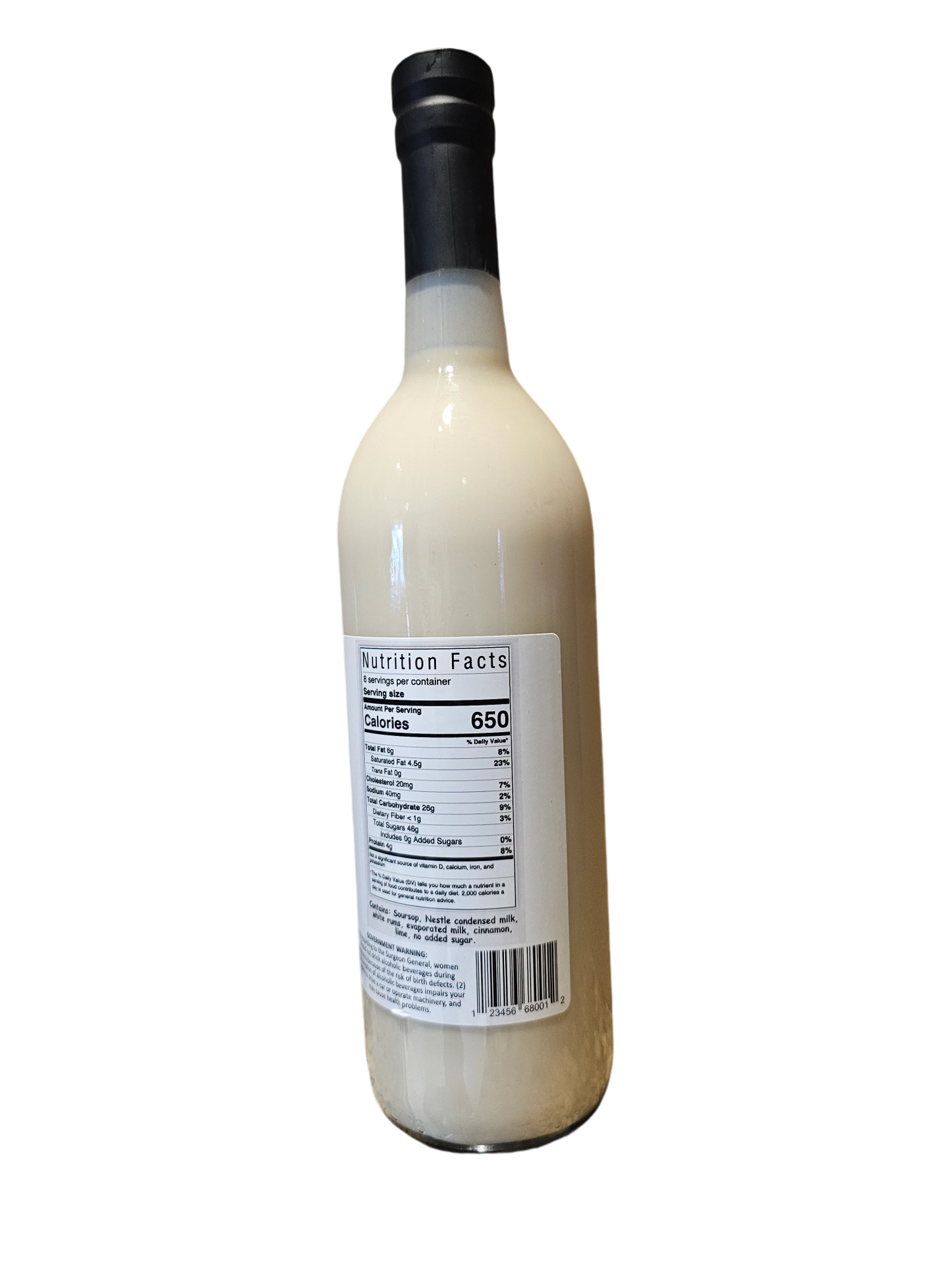 Soursop Cremas (Kremas Kowosol) Haiti 750 ml. Price including sales tax and shipping