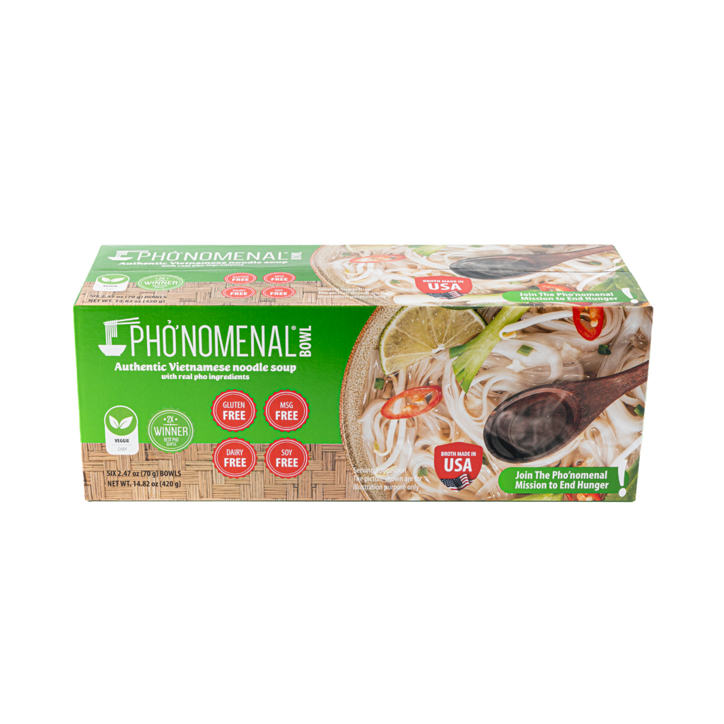 Pho’nomenal Bowl Instant Veggie Pho (Case of 6 Bowls) PHO'NOMENAL FOODS