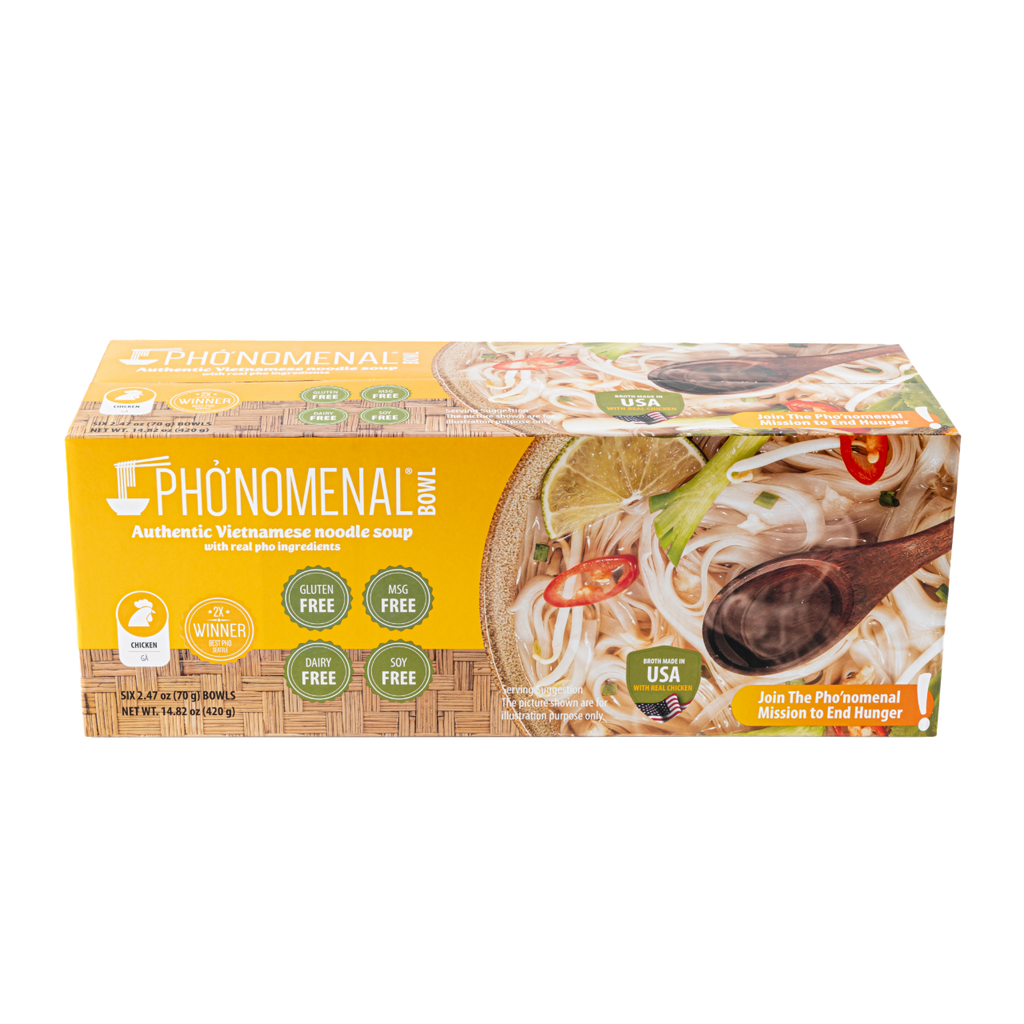 Pho’nomenal Bowl Instant Chicken Pho (Case of 6 Bowls) PHO'NOMENAL FOODS