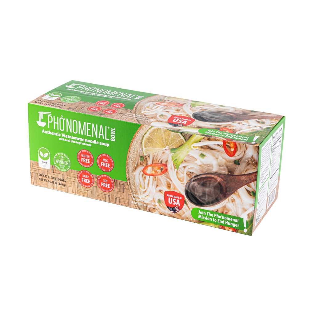 Pho’nomenal Bowl Instant Veggie Pho (Case of 6 Bowls) PHO'NOMENAL FOODS
