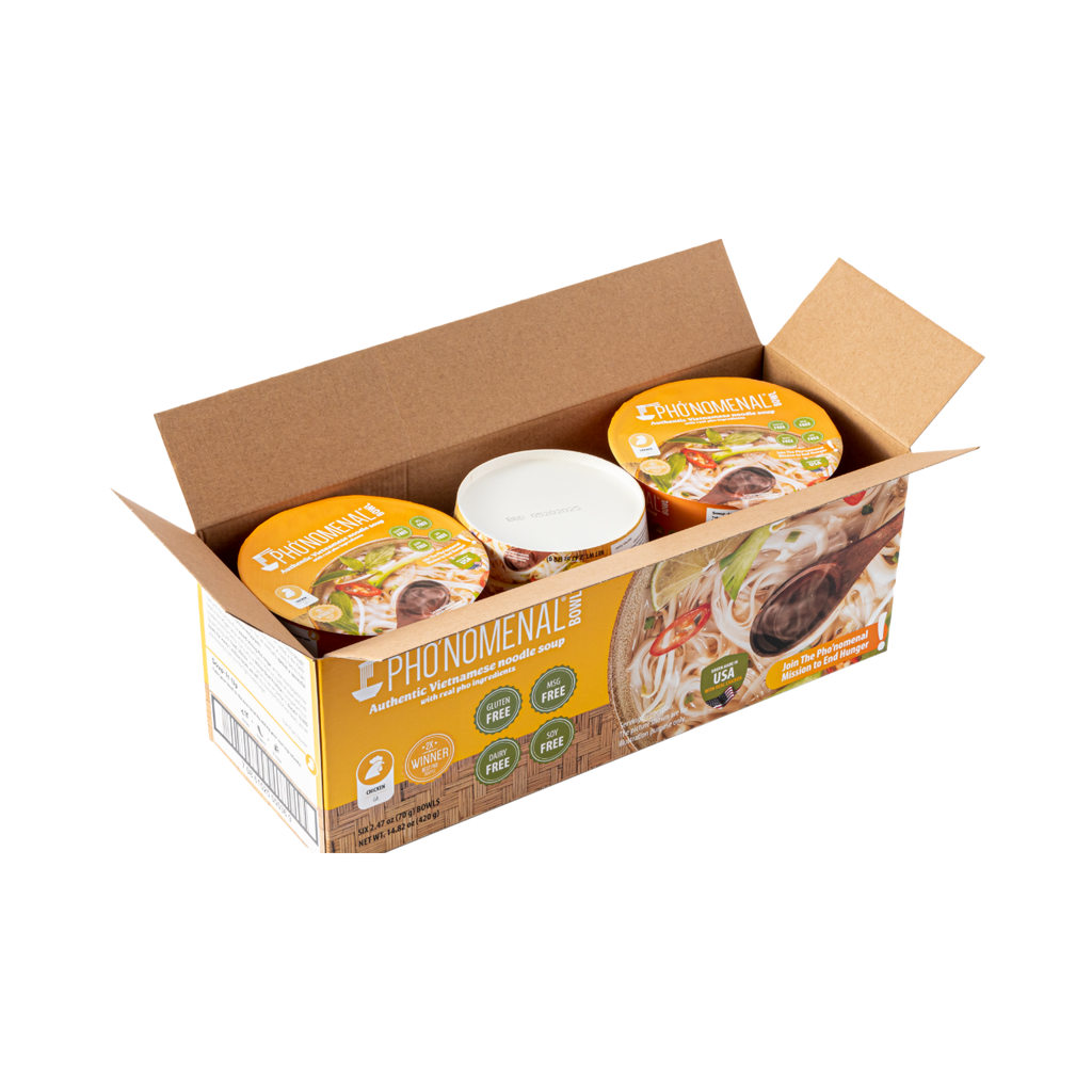 Pho’nomenal Bowl Instant Chicken Pho (Case of 6 Bowls) PHO'NOMENAL FOODS