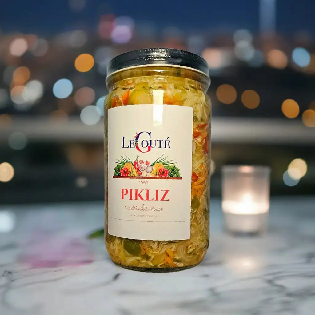 Haitian Pikliz, Pikliz Ayisyen, Haiti Pickles. 32 Oz XL (Bon bagay) Le Gouté Natural Spice