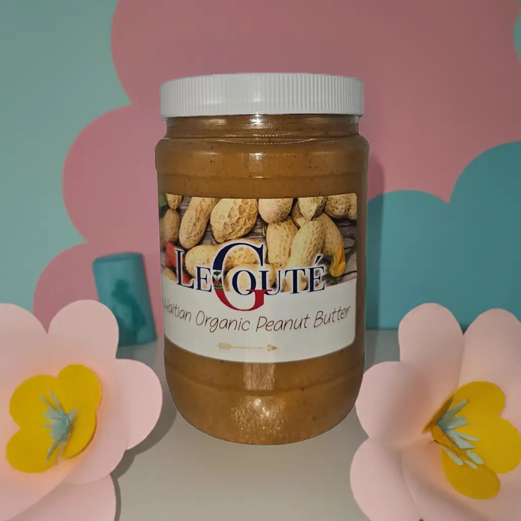 Organic Peanut Butter (Manba) Haiti 32 OZ XL size (Original). Le Gouté Natural Spice