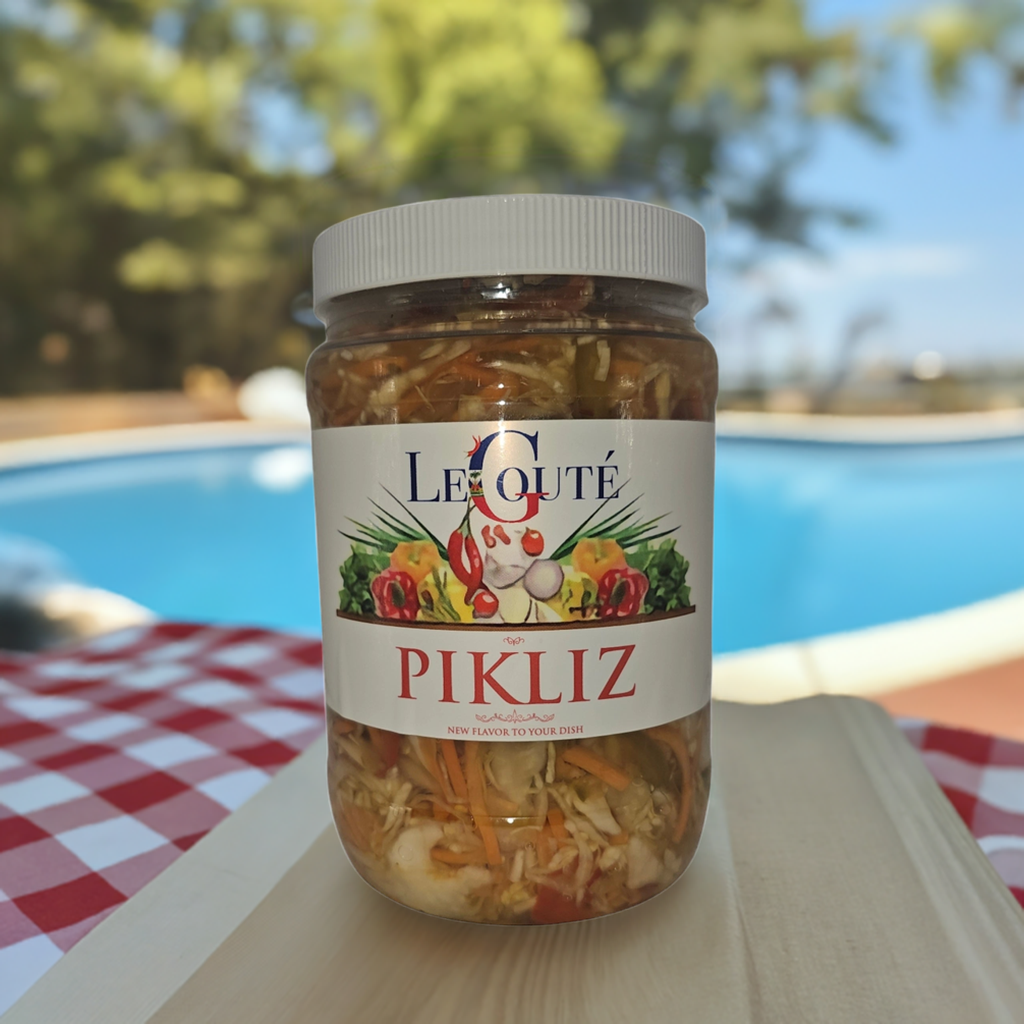 Haitian Pickles, Haitian Pickles, Haitian Pickles. 32 oz size (Original). Price including sales tax and shipping - Le Gouté Natural Spice