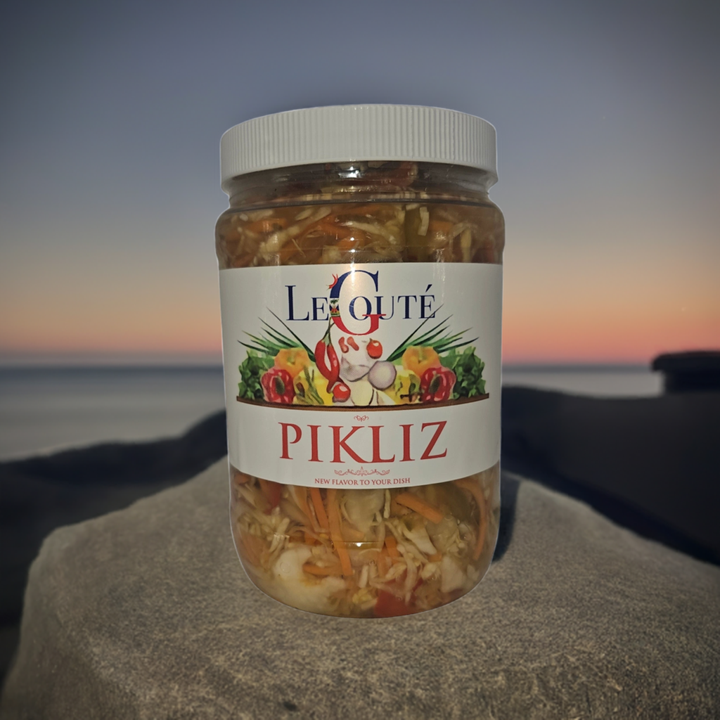Haitian Pickles, Haitian Pickles, Haitian Pickles. 32 oz size (Original). Price including sales tax and shipping - Le Gouté Natural Spice