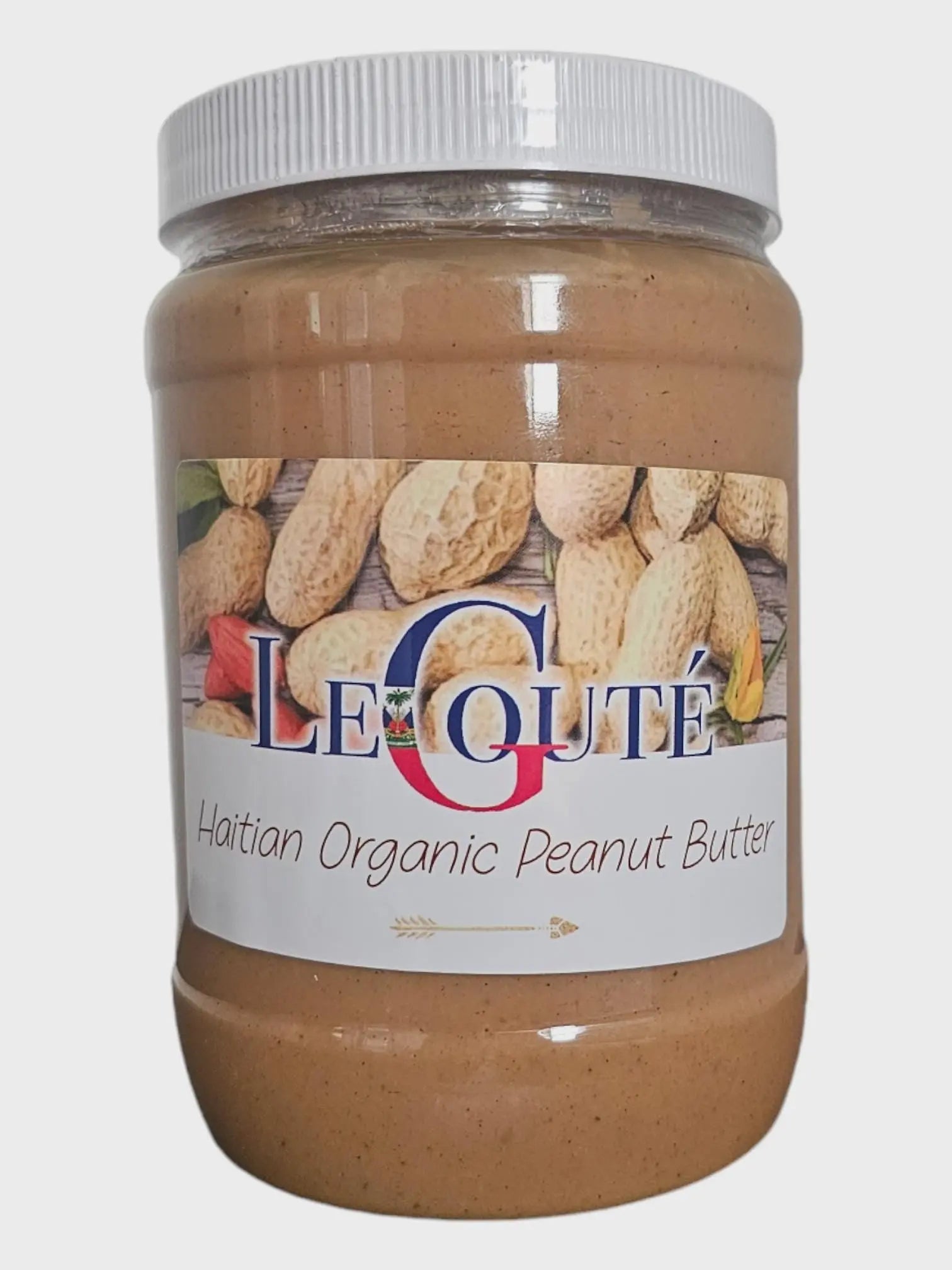 Haitian Organic Peanut Butter, Manba Haiti, Haitian Snack 32 Oz Jar Le Goute Natural Spice