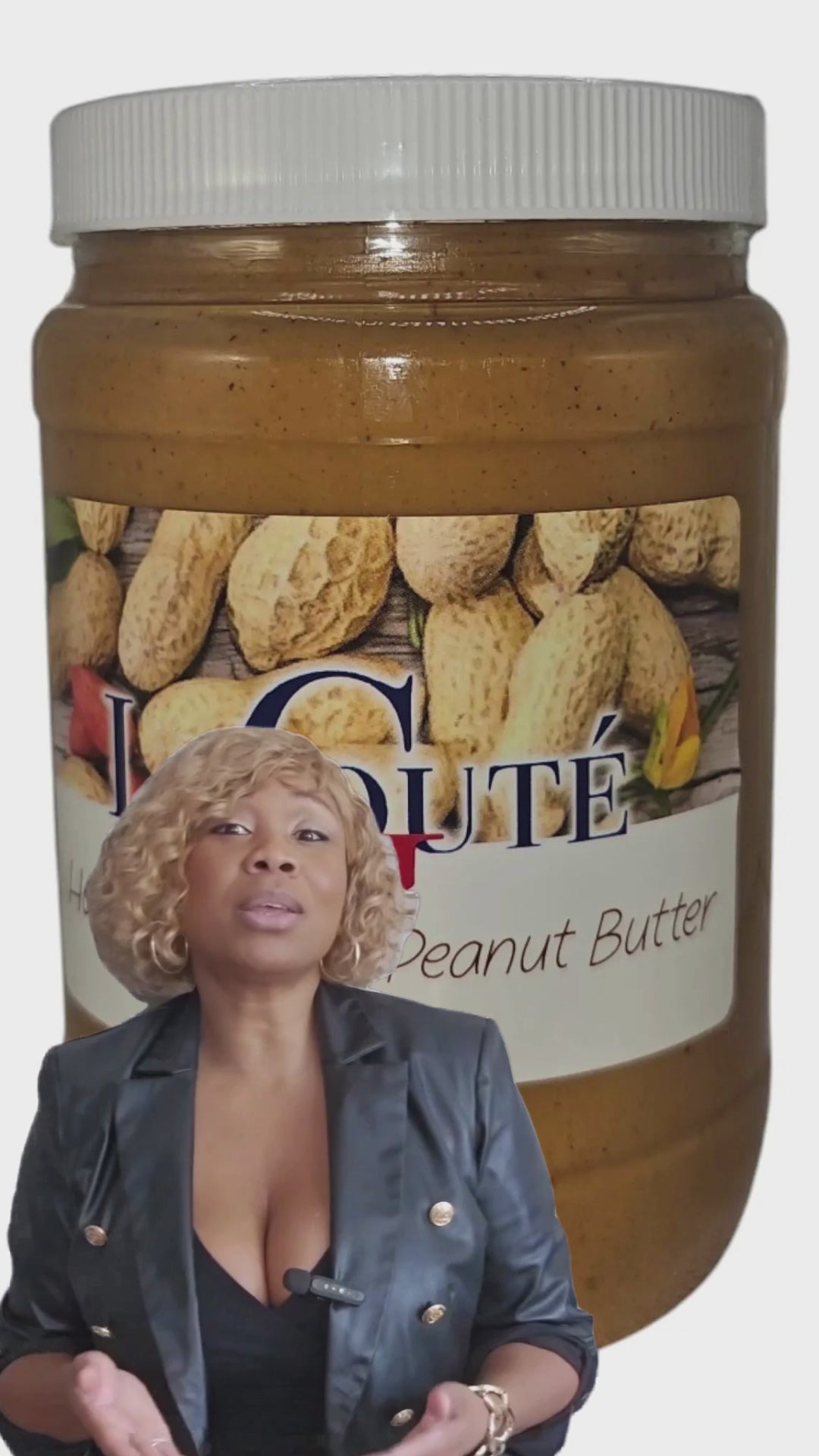 Organic Peanut Butter (Manba) Haiti 32 OZ XL size (Original).