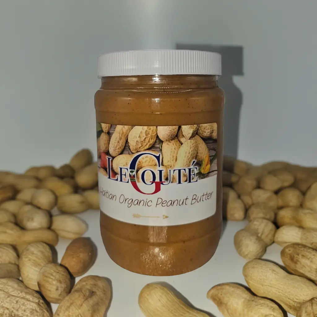 Organic Peanut Butter (Manba) Haiti 32 OZ XL size (Original). Le Gouté Natural Spice