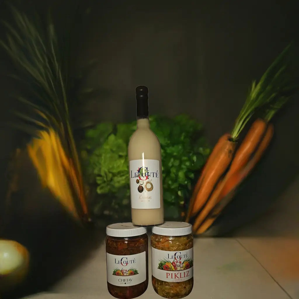 Bundle of 3 Items: Cremas, Pickles, Chiktay Aranso Le Gouté Natural Spice